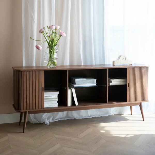 LÉTO -15% Zuiver Ořechová komoda BARBIER 180 x 40 cm