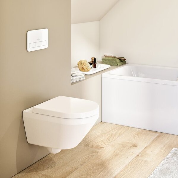 Villeroy & Boch Architectura Combi-Pack - SET závěsné WC TwistFlush[e³] + sedátko SoftClosing, alpská bílá 4694CL01