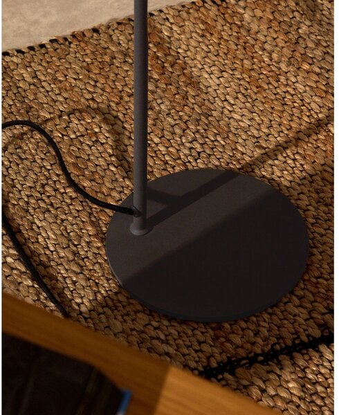 Černá stojací lampa (výška 147 cm) Manie – Kave Home