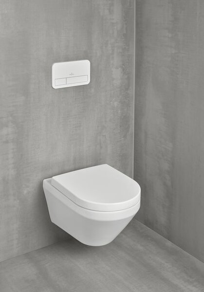 Villeroy & Boch Architectura Combi-Pack - SET závěsné WC TwistFlush[e³] + sedátko SoftClosing, alpská bílá 4694CL01