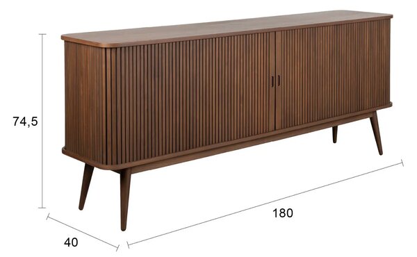 LÉTO -15% Zuiver Ořechová komoda BARBIER 180 x 40 cm