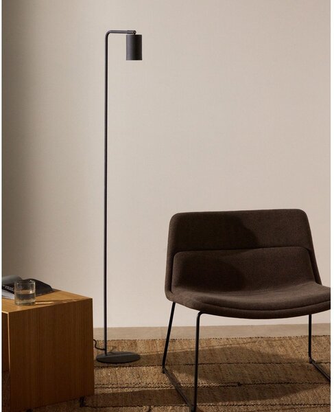 Černá stojací lampa (výška 147 cm) Manie – Kave Home