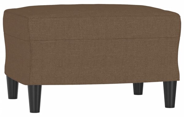 Křeslo s podnožkou hnědé 60 cm textil 3201130