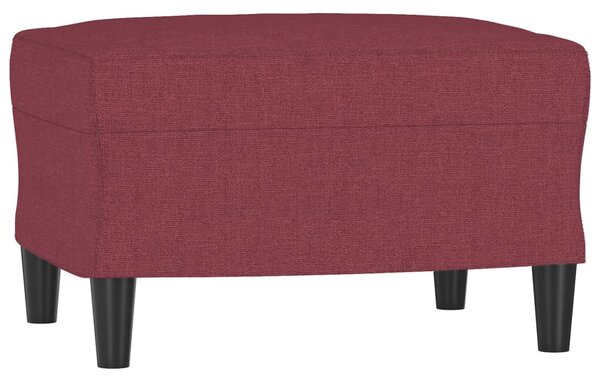 Křeslo s podnožkou vínové 60 cm textil 3201133