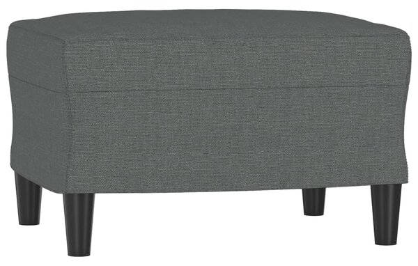 3místná pohovka s podnožkou tmavě šedá 180 cm textil 3201136