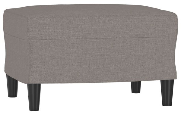 Křeslo s podnožkou taupe 60 cm textil 3201134