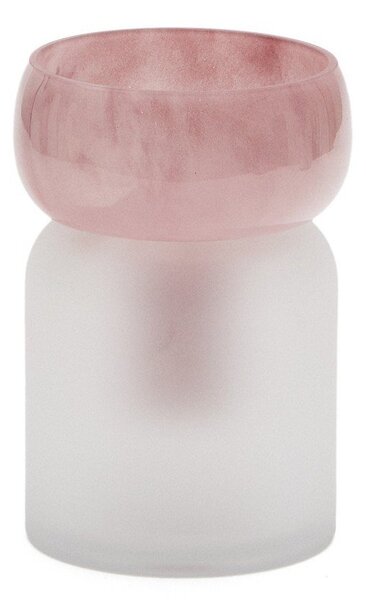 Růžová skleněná váza (výška 19 cm) Kelse – Kave Home