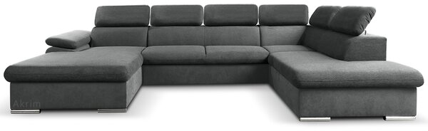 Sedací souprava COOL II | 191x343x220 cm | rozkládací + 2x úložný prostor | LEVÁ | lounge 21 tmavě šedá