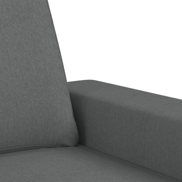 Křeslo s podnožkou tmavě šedé 60 cm textil 3201144