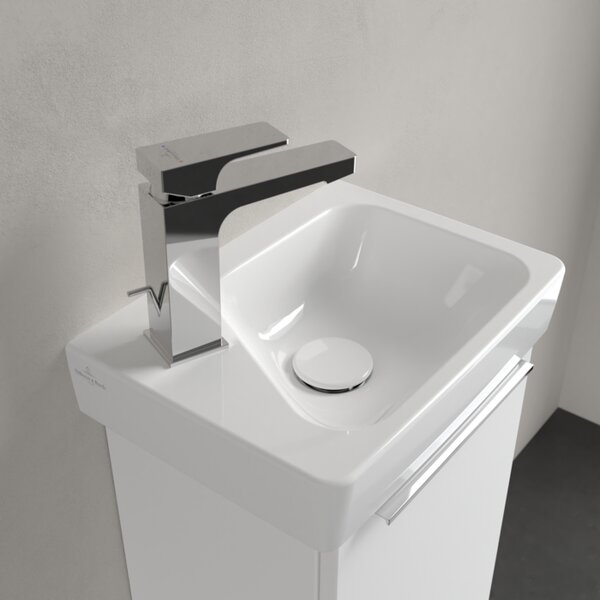 Villeroy & Boch Architectura - Umývátko 360x260mm s přepadem, pravé, alpská bílá 43853601