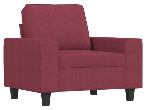 Křeslo s podnožkou vínové 60 cm textil 3201149