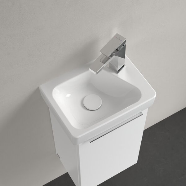Villeroy & Boch Architectura - Umývátko 360x260mm s přepadem, levé, alpská bílá 43863601