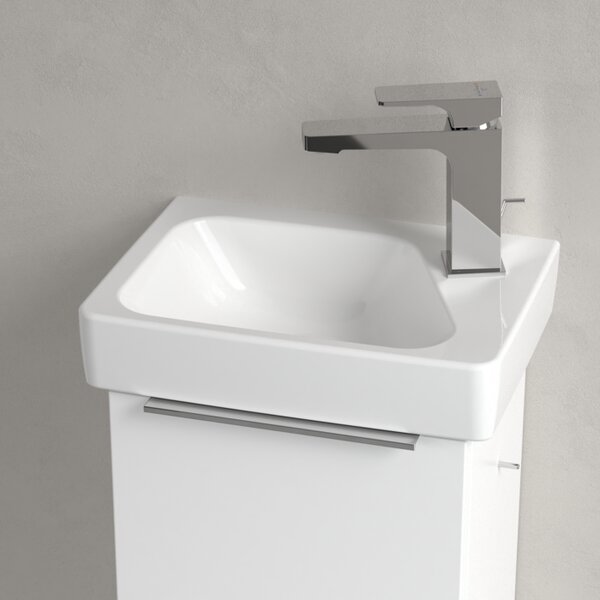 Villeroy & Boch Architectura - Umývátko 360x260mm s přepadem, levé, alpská bílá 43863601