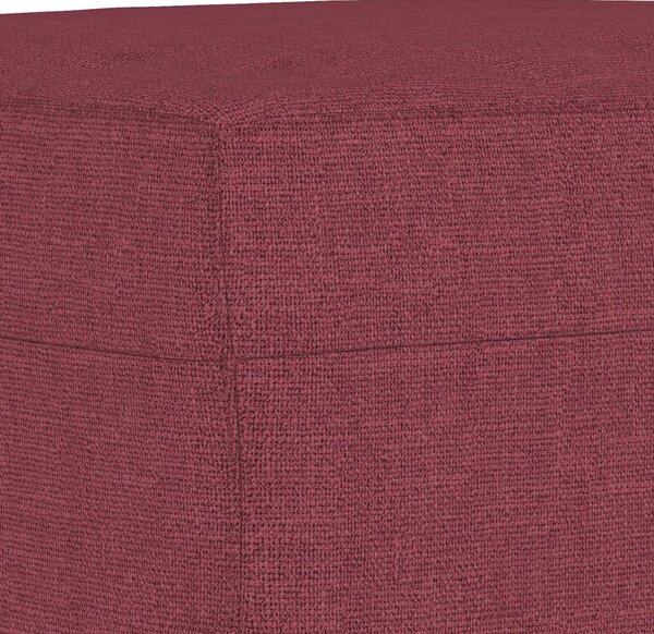 Křeslo s podnožkou vínové 60 cm textil 3201149