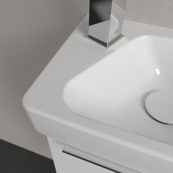 Villeroy & Boch Architectura - Umývátko 360x260mm s přepadem, pravé, alpská bílá 43853601