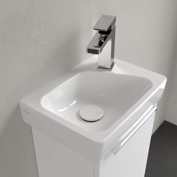 Villeroy & Boch Architectura - Umývátko 360x260mm s přepadem, levé, alpská bílá 43863601