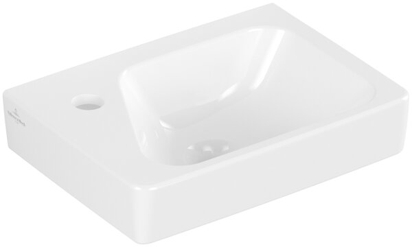Villeroy & Boch Architectura - Umývátko 360x260mm s přepadem, pravé, alpská bílá 43853601