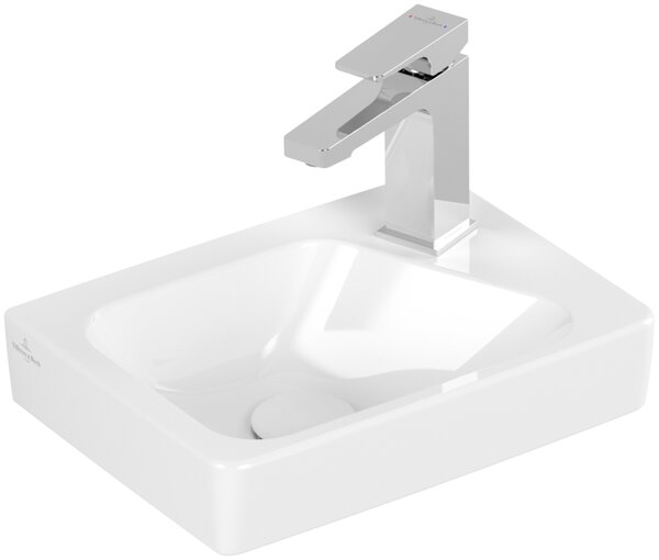 Villeroy & Boch Architectura - Umývátko 360x260mm s přepadem, levé, alpská bílá 43863601