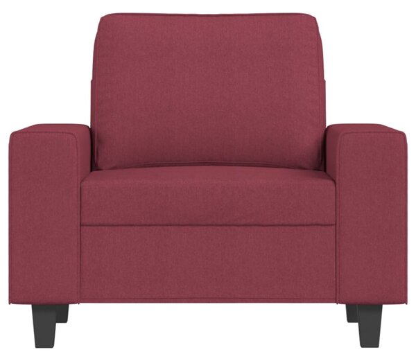 Křeslo s podnožkou vínové 60 cm textil 3201149