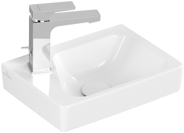 Villeroy & Boch Architectura - Umývátko 360x260mm s přepadem, pravé, alpská bílá 43853601