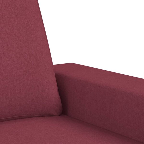 Křeslo s podnožkou vínové 60 cm textil 3201149
