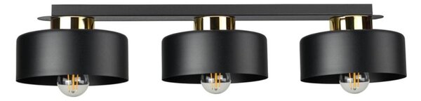 Stropní svítidlo IGNIA 3xE27/60W/230V černá/zlatá