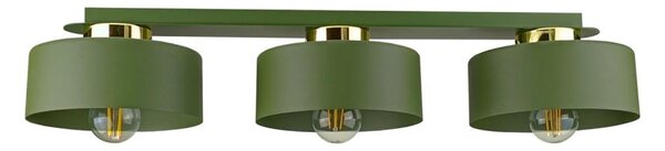 Stropní svítidlo IGNIA 3xE27/60W/230V zelená/zlatá