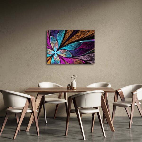 Obraz - Abstrakce, květina (70x50 cm)