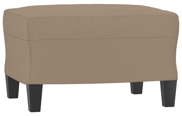 Křeslo s podnožkou cappuccino 60 cm umělá kůže 3201163
