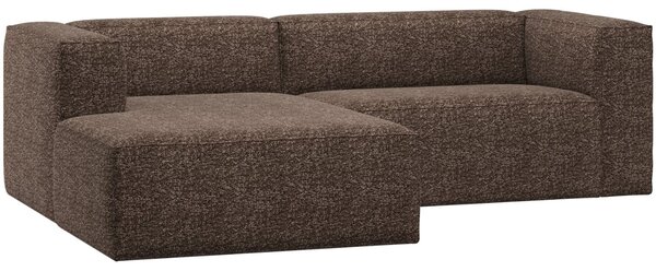 LÉTO -15% WOOOD Hnědá rohová pohovka Bean 254 cm, levá