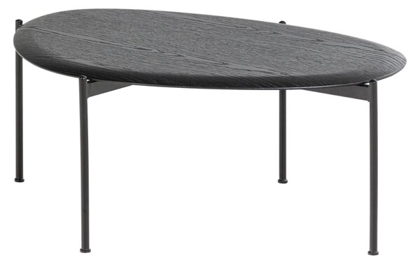 WOOOD Černý dřevěný konferenční stolek Kota 92 x 68 cm