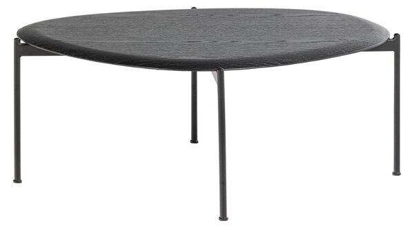 WOOOD Černý dřevěný konferenční stolek Kota 92 x 68 cm