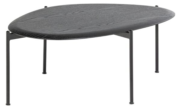 WOOOD Černý dřevěný konferenční stolek Kota 92 x 68 cm