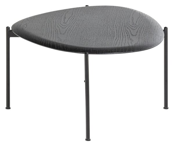 WOOOD Černý dřevěný konferenční stolek Kota 92 x 68 cm