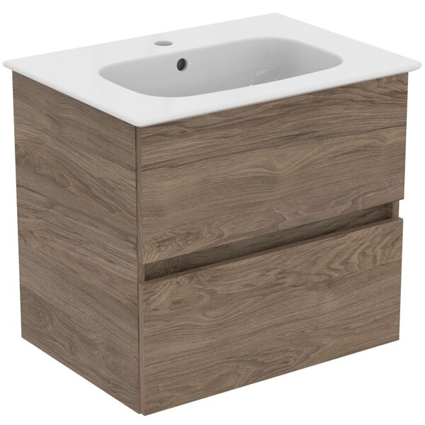 Ideal Standard i.life - Umyvadlo se skříňkou 600 mm, ořech