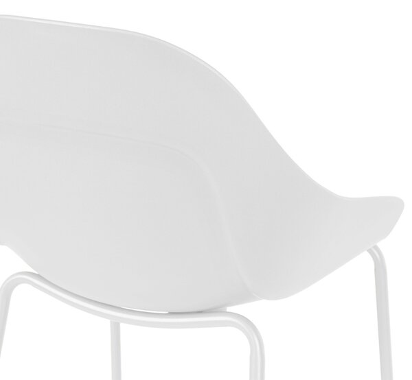 Somcasa Bílá plastová barová židle Toby 95 cm