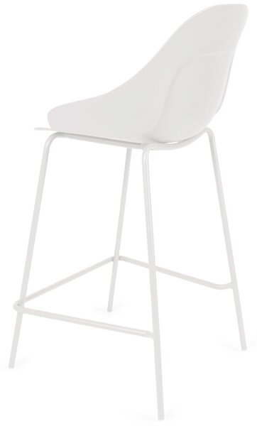 Somcasa Bílá plastová barová židle Toby 95 cm