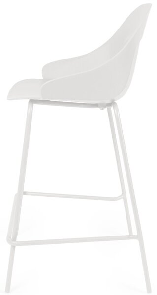 Somcasa Bílá plastová barová židle Toby 95 cm