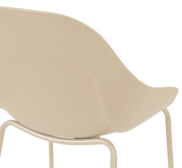 Somcasa Béžová plastová barová židle Toby 95 cm