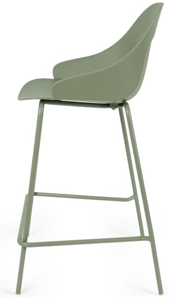 Somcasa Zelená plastová barová židle Toby 95 cm