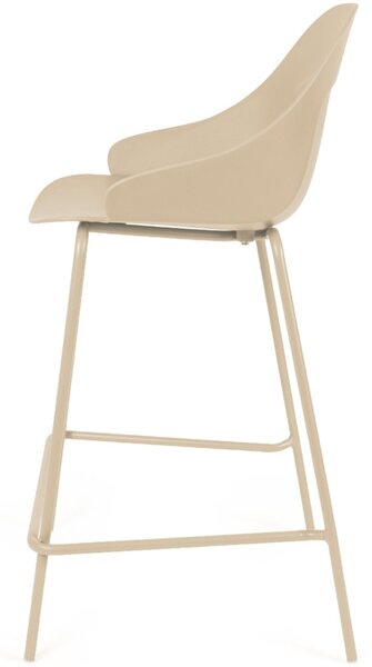 Somcasa Béžová plastová barová židle Toby 95 cm