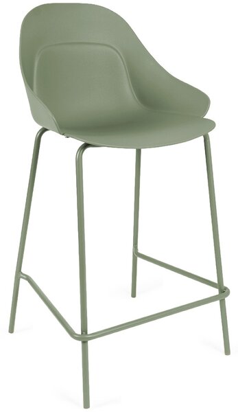 Somcasa Zelená plastová barová židle Toby 95 cm