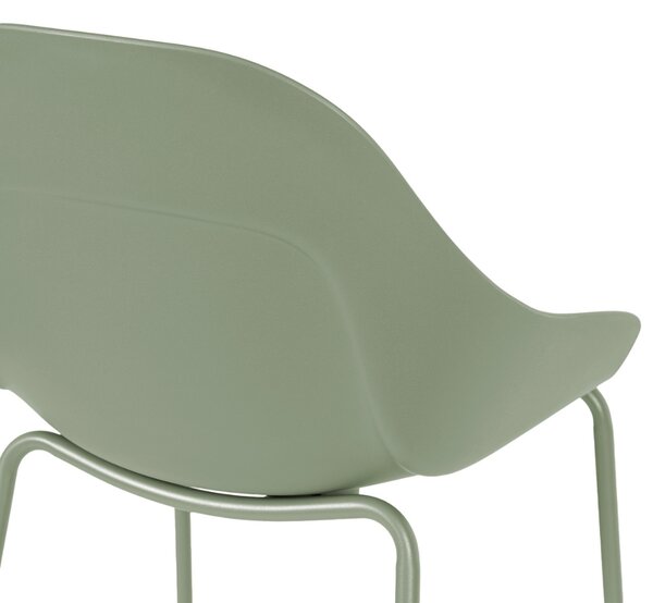 Somcasa Zelená plastová barová židle Toby 95 cm