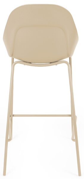 Somcasa Béžová plastová barová židle Toby 95 cm