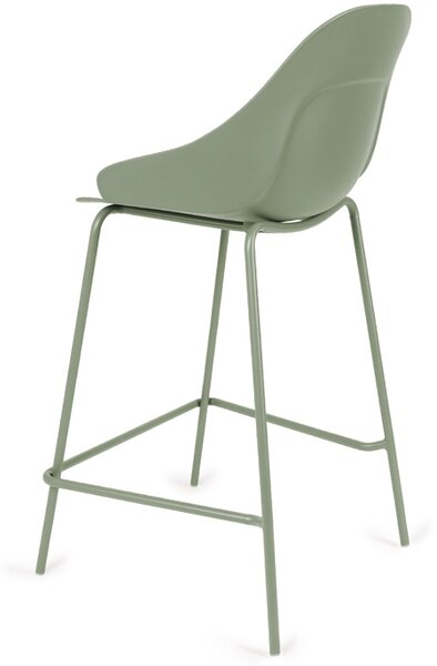 Somcasa Zelená plastová barová židle Toby 95 cm