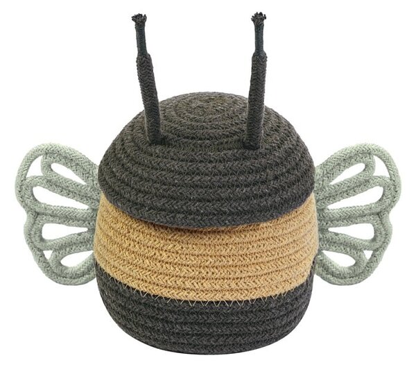 Látkový dětský koš na hračky ø 15x15 cm Baby Bee – Lorena Canals