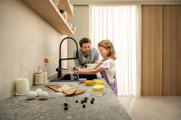Hansgrohe Talis Select M54 - Páková kuchyňská baterie Semi-Pro, 3jet, černá matná 72861670
