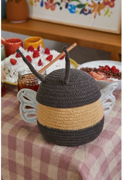 Látkový dětský koš na hračky ø 15x15 cm Baby Bee – Lorena Canals