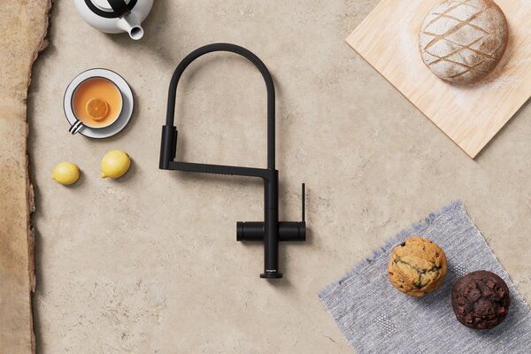Hansgrohe Talis Select M54 - Páková kuchyňská baterie Semi-Pro, 3jet, černá matná 72861670