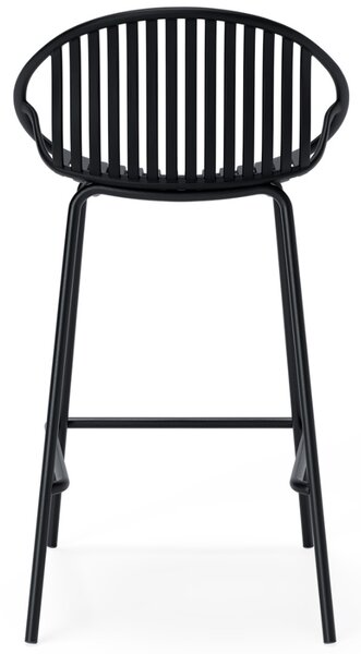 Somcasa Černá plastová barová židle Tristan 90 cm